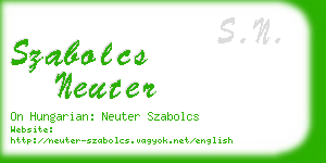 szabolcs neuter business card